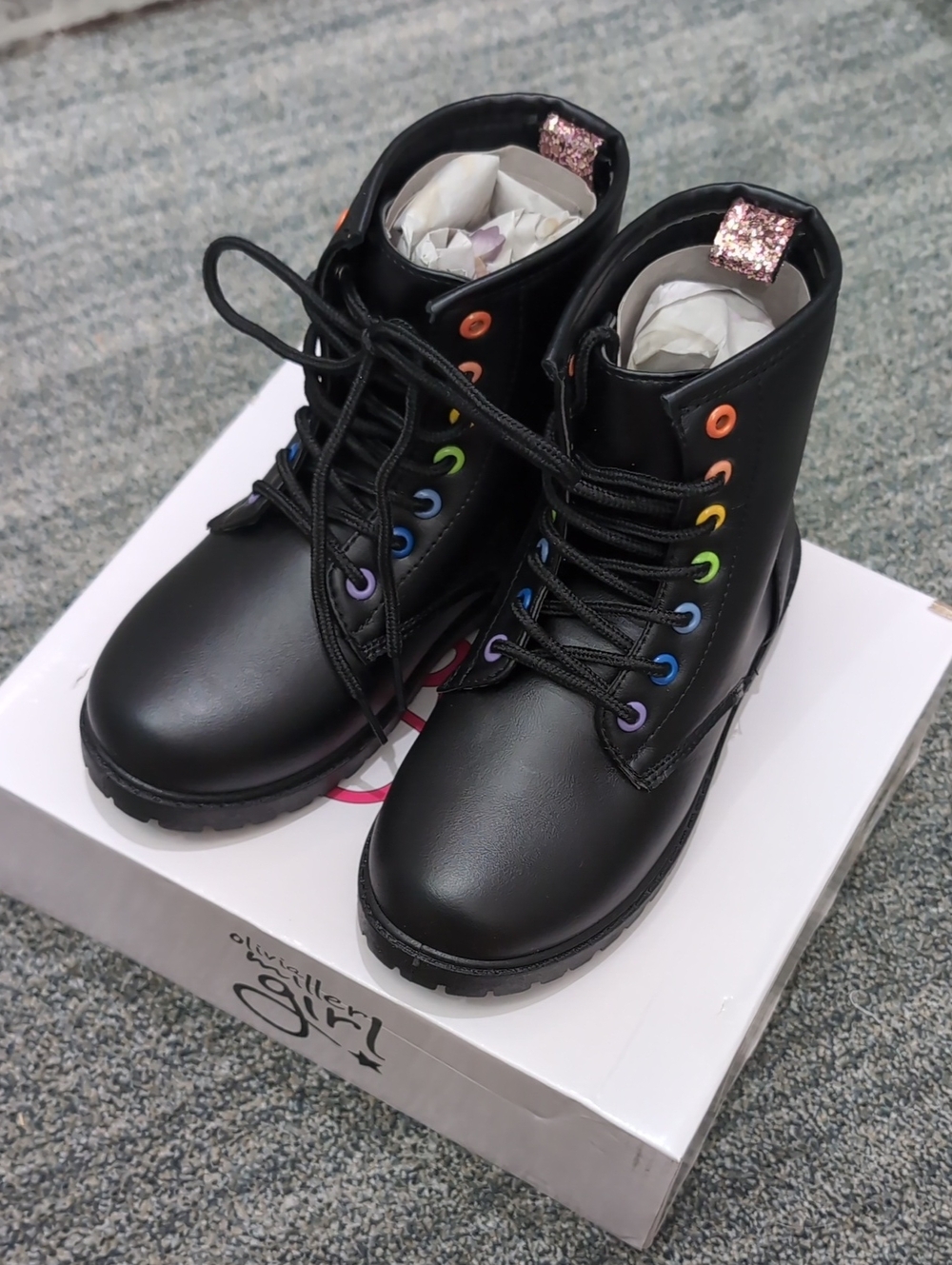 NEW Olivia Miller Girl Kids Boots Sz 1